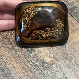 Brown Mosaic Belt Buckle